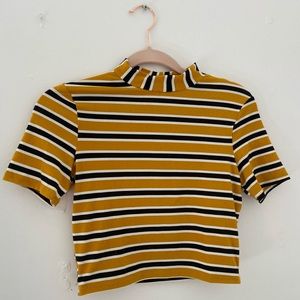 Agaci Black and Mustard Shirt